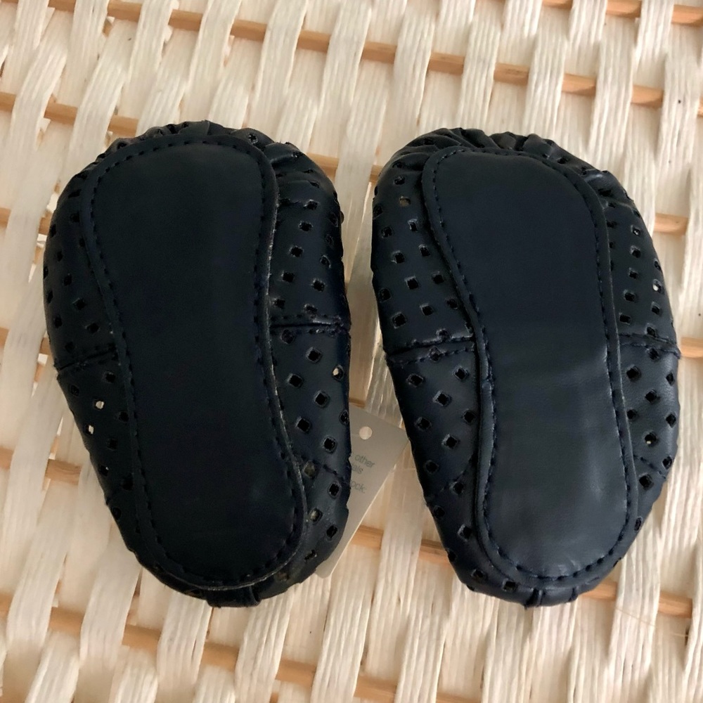 NWT Baby Gap Bow Ballet Flats. Size 6-12 months. Color: Blue Galaxy. - Picture 2 of 4
